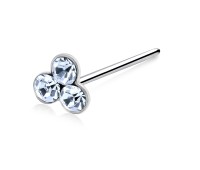 Stone Club Silver Straight Nose Stud NSKA-28